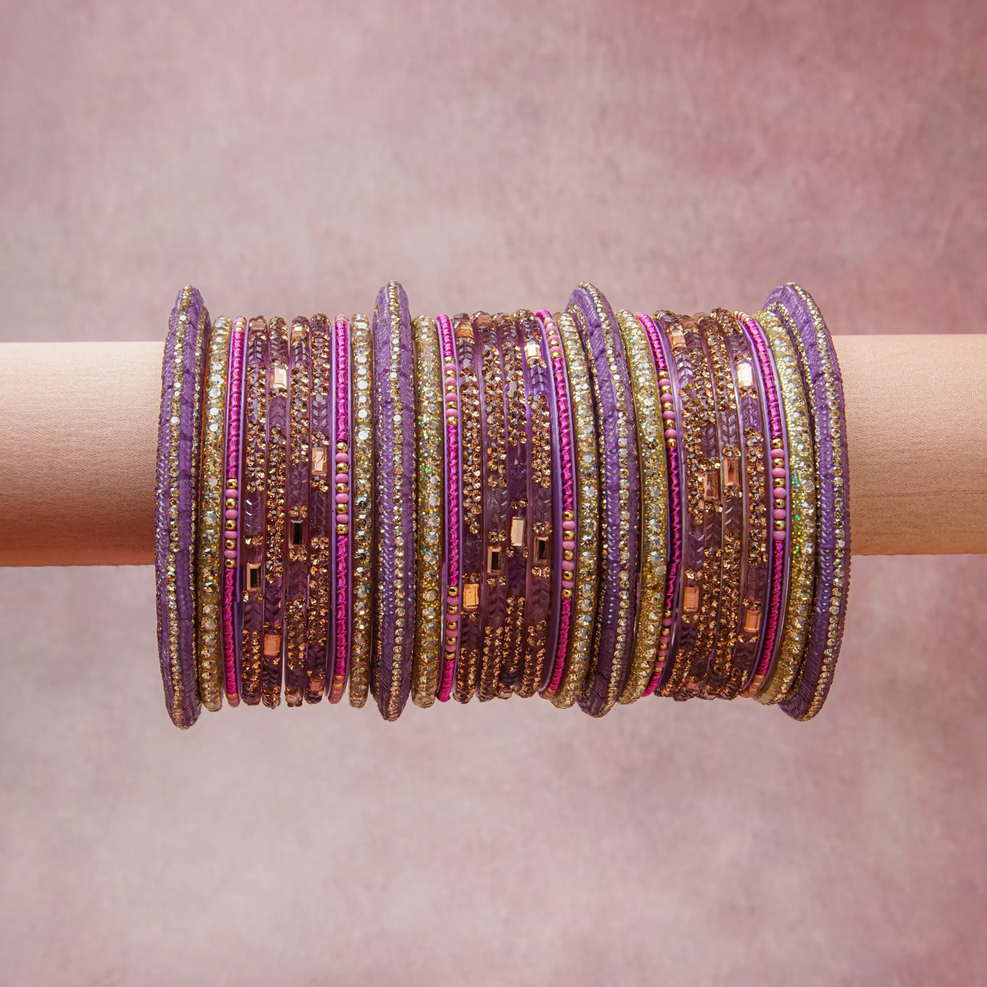 A grounding Lilac forms the heart of the set, while touches of Clear Crystal, Gold add charm.

A thoughtful composition of Glass Beads, Metal Beads, Rhinestones, Metallic Thread, Glitter, designed to feel complete without being heavy.
Each element layers seamlessly, creating a look that is refined, wearable and quietly striking.